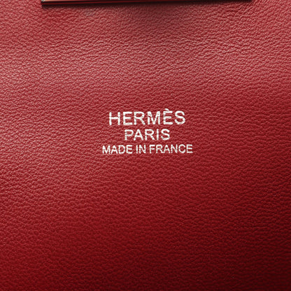 ツールボックス20 ハンドバッグ エバーカラー レッド シルバー金具 2WAY A刻印 エルメス バッグ HERMES