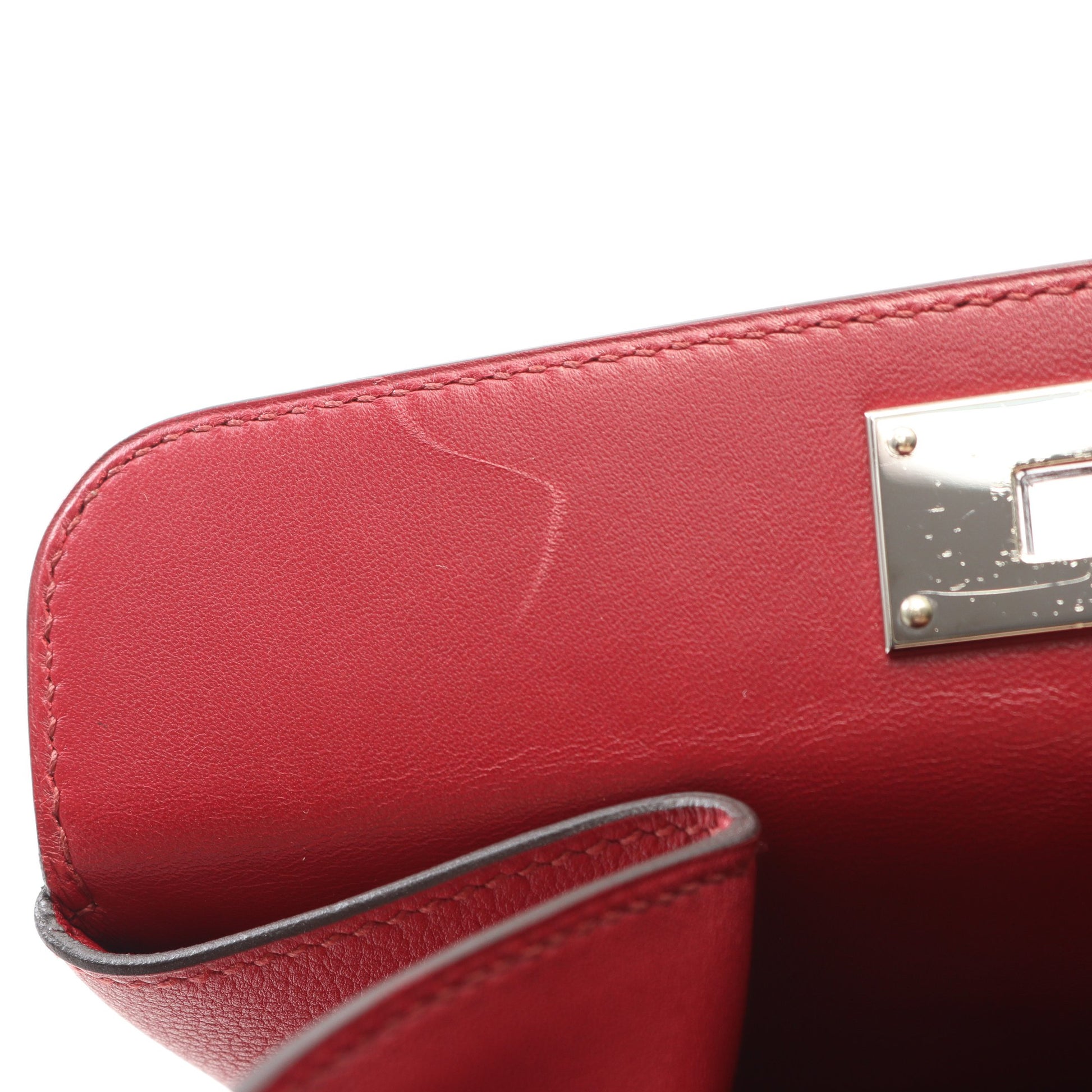 ツールボックス20 ハンドバッグ エバーカラー レッド シルバー金具 2WAY A刻印 エルメス バッグ HERMES