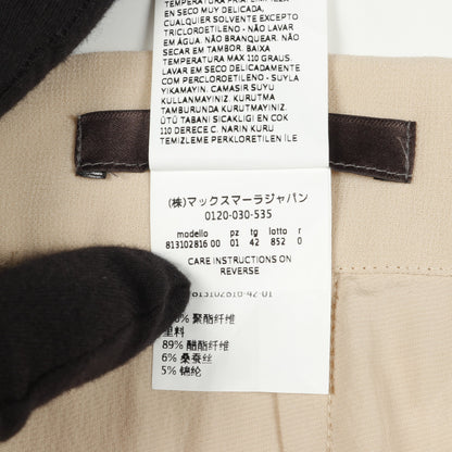 プリーツ ワイドパンツ ベージュ マックスマーラ ボトムス Max Mara