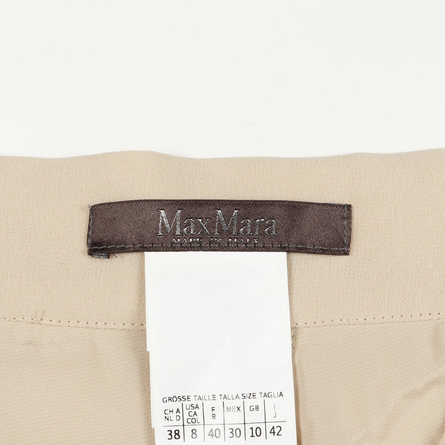 プリーツ ワイドパンツ ベージュ マックスマーラ ボトムス Max Mara