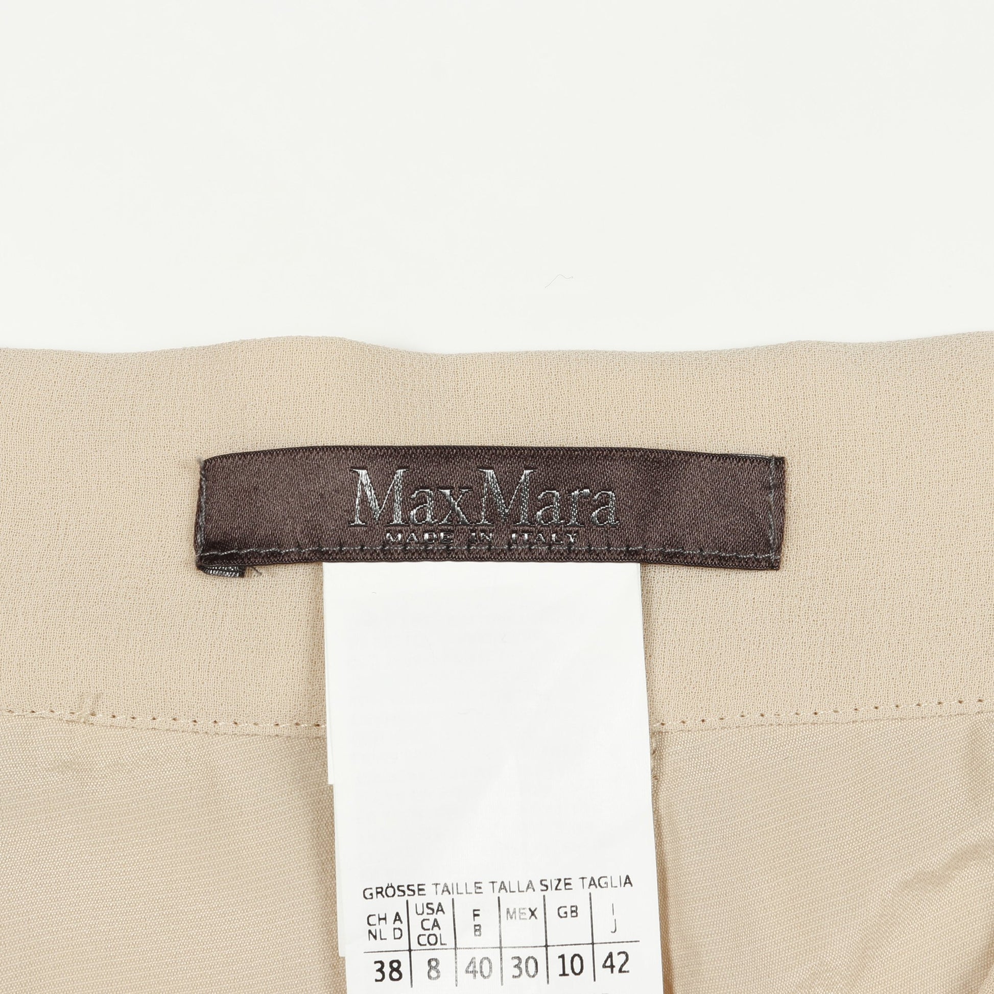 プリーツ ワイドパンツ ベージュ マックスマーラ ボトムス Max Mara