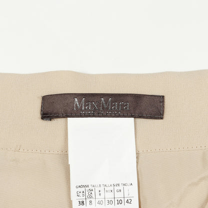 プリーツ ワイドパンツ ベージュ マックスマーラ ボトムス Max Mara