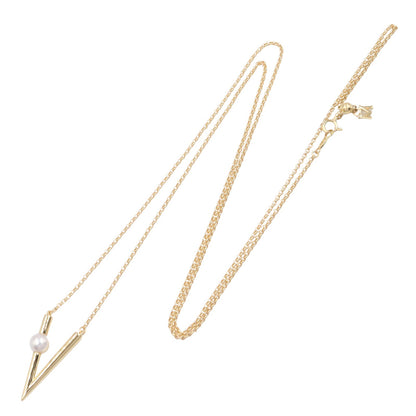 Vコード パール ネックレス ネックレス K18（イエローゴールド） パール ホワイト ミキモト アクセサリー MIKIMOTO