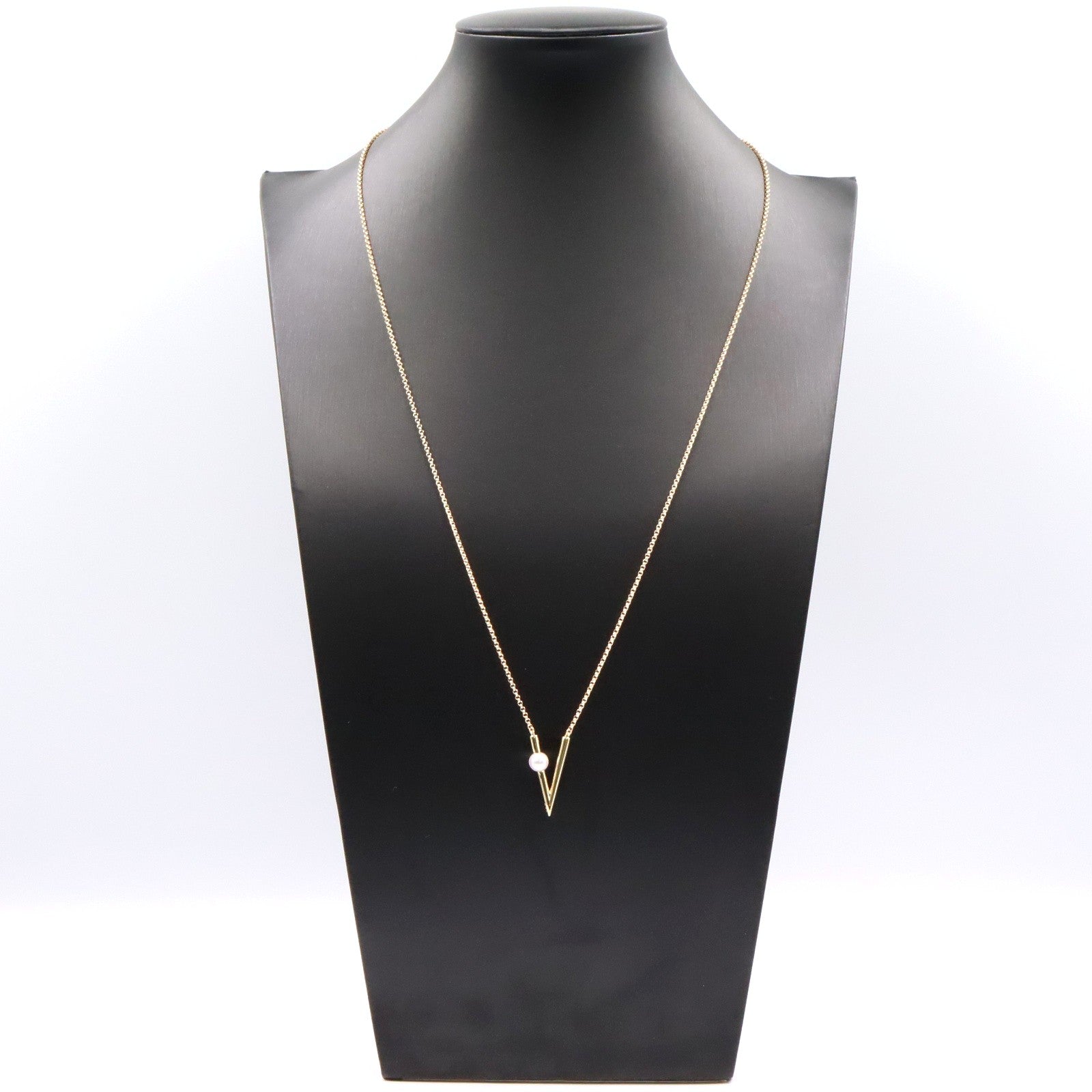 Vコード パール ネックレス ネックレス K18（イエローゴールド） パール ホワイト ミキモト アクセサリー MIKIMOTO