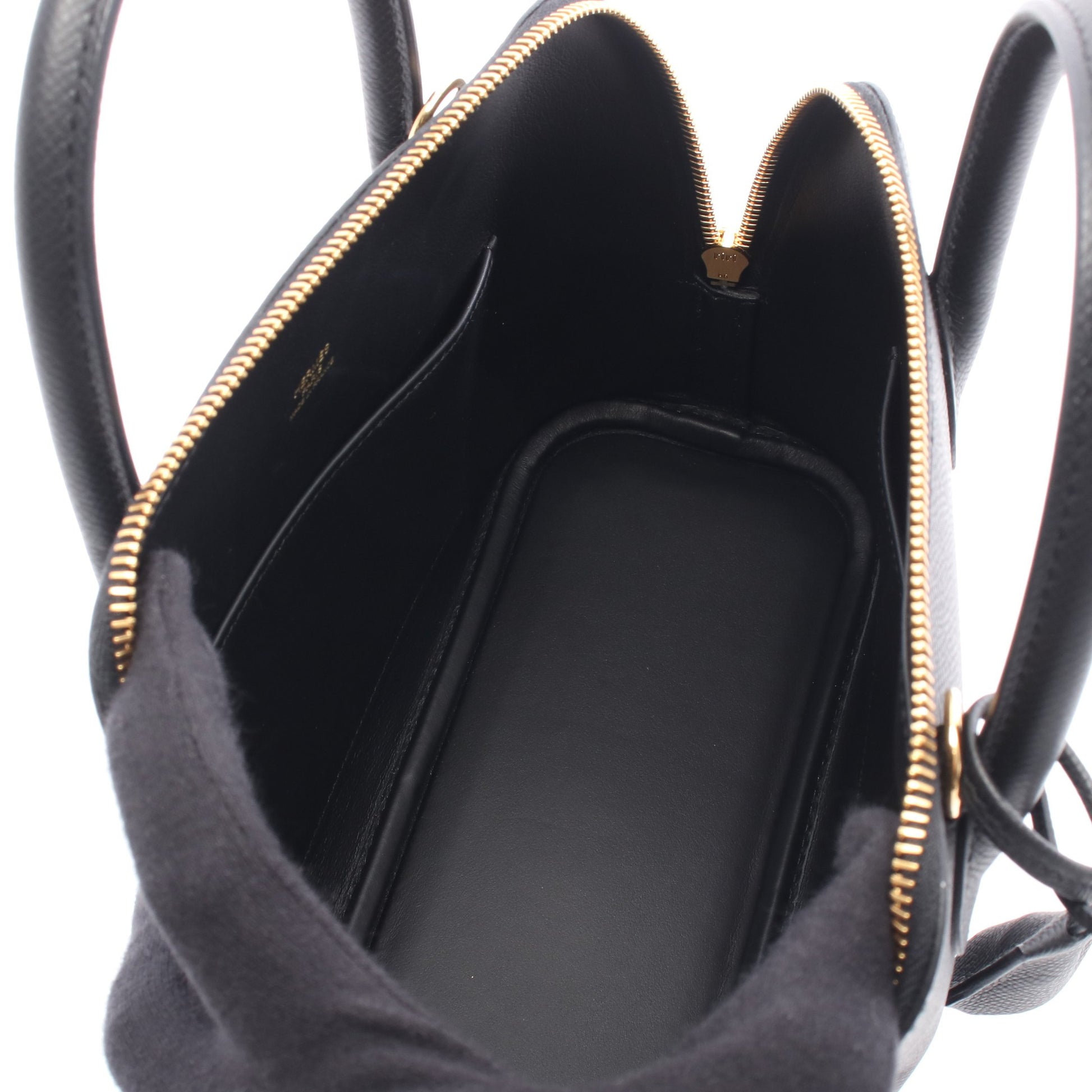 ボリード1923 25 ハンドバッグ ヴォーエプソン ブラック ゴールド金具 2WAY K刻印 エルメス バッグ HERMES