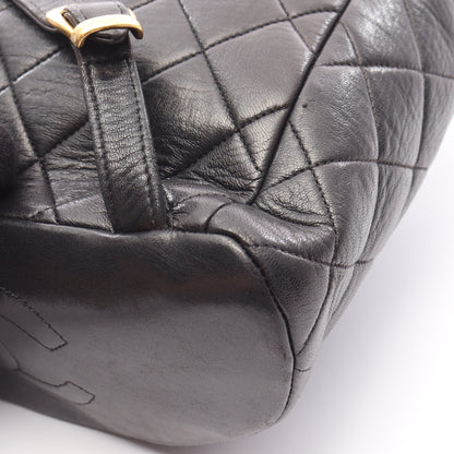 マトラッセ バックパック リュックサック ラムスキン ブラック ゴールド金具 シャネル バッグ CHANEL