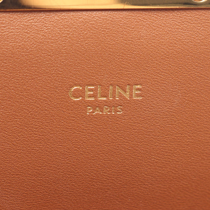 ティーン トリオンフ ショルダーバッグ PVC レザー ブラック ブラウン セリーヌ バッグ CELINE