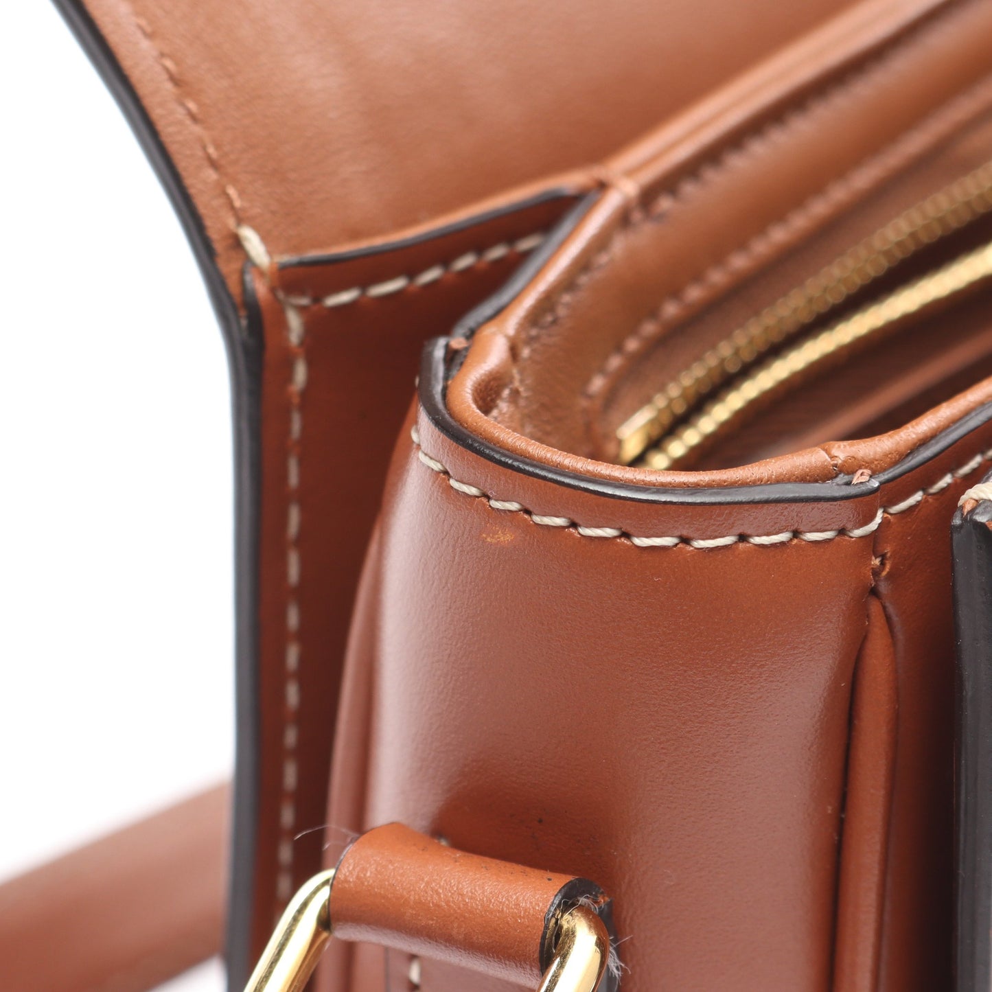 ティーン トリオンフ ショルダーバッグ PVC レザー ブラック ブラウン セリーヌ バッグ CELINE