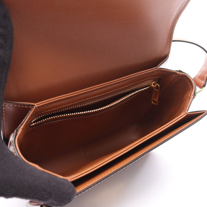 ティーン トリオンフ ショルダーバッグ PVC レザー ブラック ブラウン セリーヌ バッグ CELINE