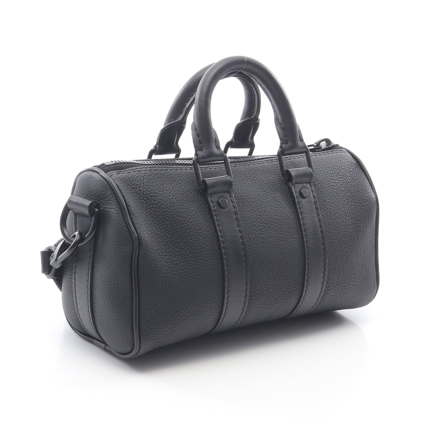 キーポルXS LVアエログラム ハンドバッグ レザー ブラック 2WAY ルイヴィトン バッグ LOUIS VUITTON