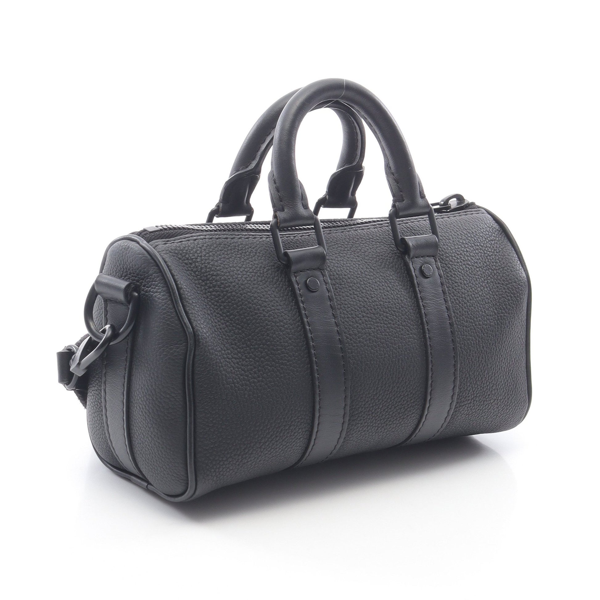 キーポルXS LVアエログラム ハンドバッグ レザー ブラック 2WAY ルイヴィトン バッグ LOUIS VUITTON