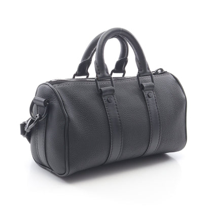 キーポルXS LVアエログラム ハンドバッグ レザー ブラック 2WAY ルイヴィトン バッグ LOUIS VUITTON