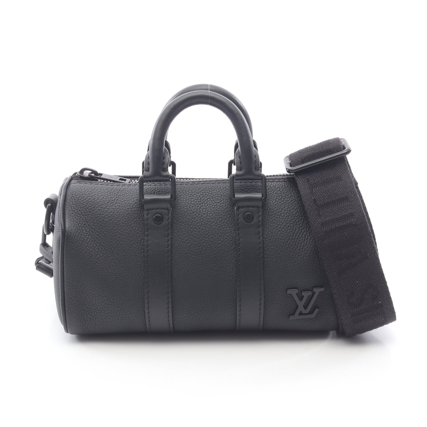 キーポルXS LVアエログラム ハンドバッグ レザー ブラック 2WAY ルイヴィトン バッグ LOUIS VUITTON