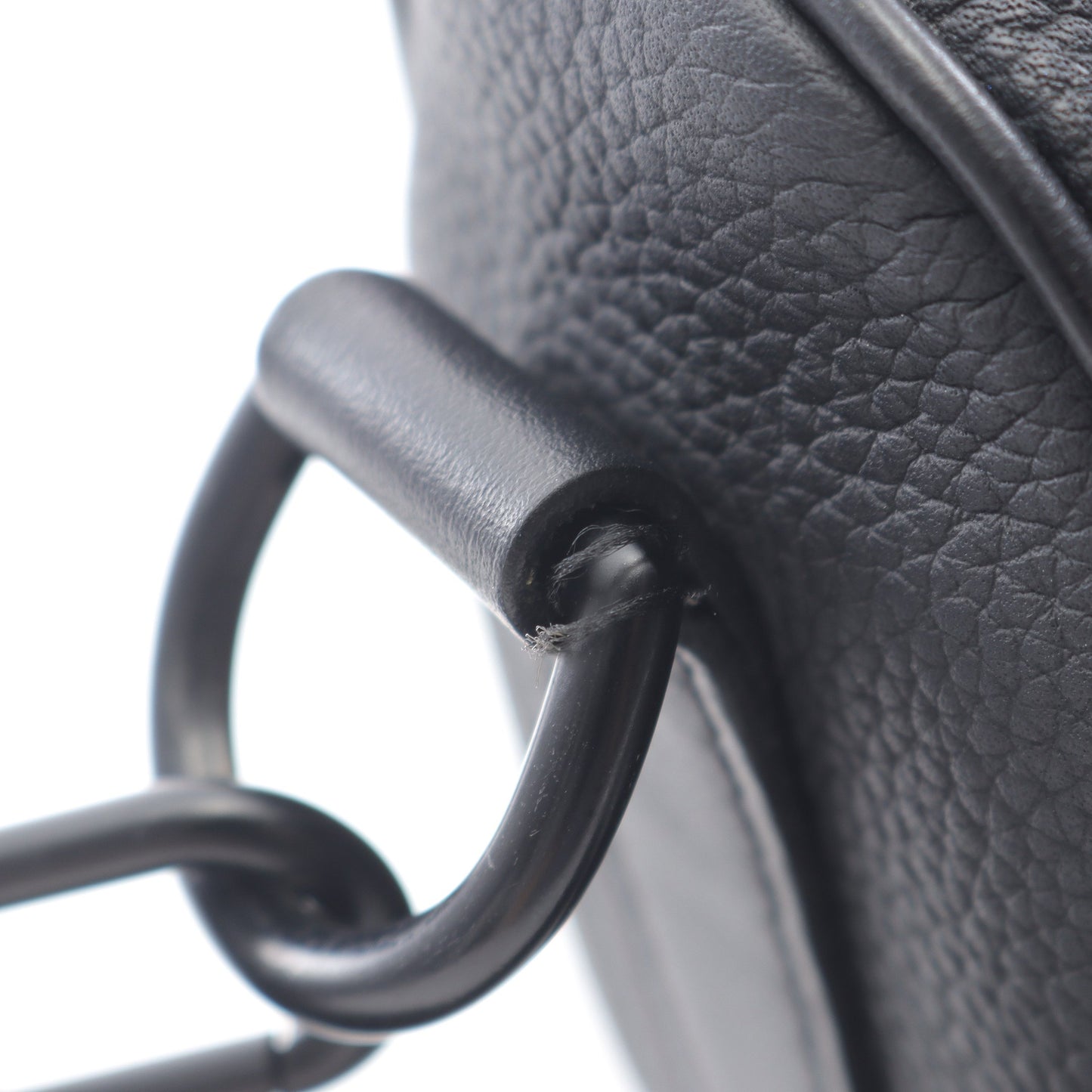 キーポルXS LVアエログラム ハンドバッグ レザー ブラック 2WAY ルイヴィトン バッグ LOUIS VUITTON