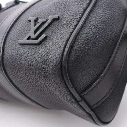 キーポルXS LVアエログラム ハンドバッグ レザー ブラック 2WAY ルイヴィトン バッグ LOUIS VUITTON