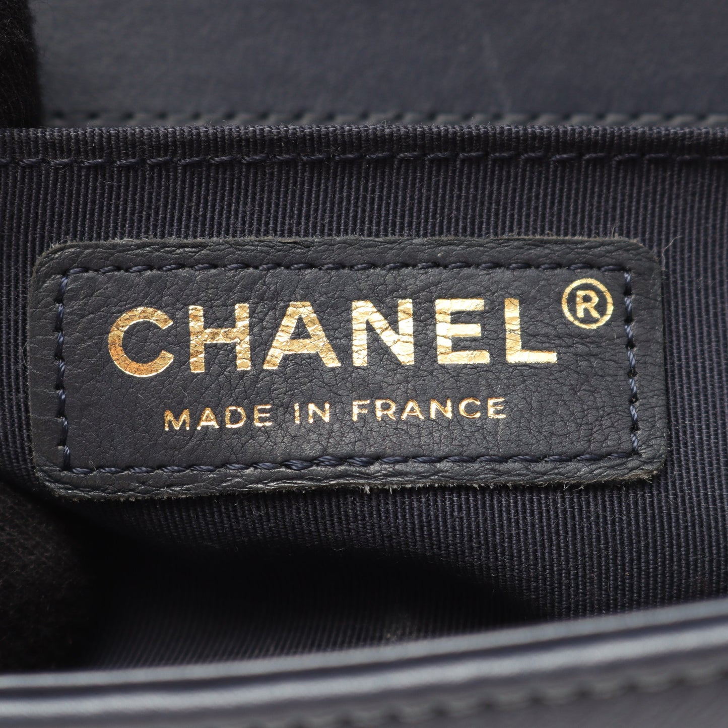 ボーイシャネル スモール チェーンショルダーバッグ ラムスキン ダークネイビー ゴールド金具 シャネル バッグ CHANEL