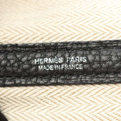 ガーデンパーティPM ハンドバッグ トートバッグ ネゴンダ ブラック シルバー金具 Z刻印 エルメス バッグ HERMES