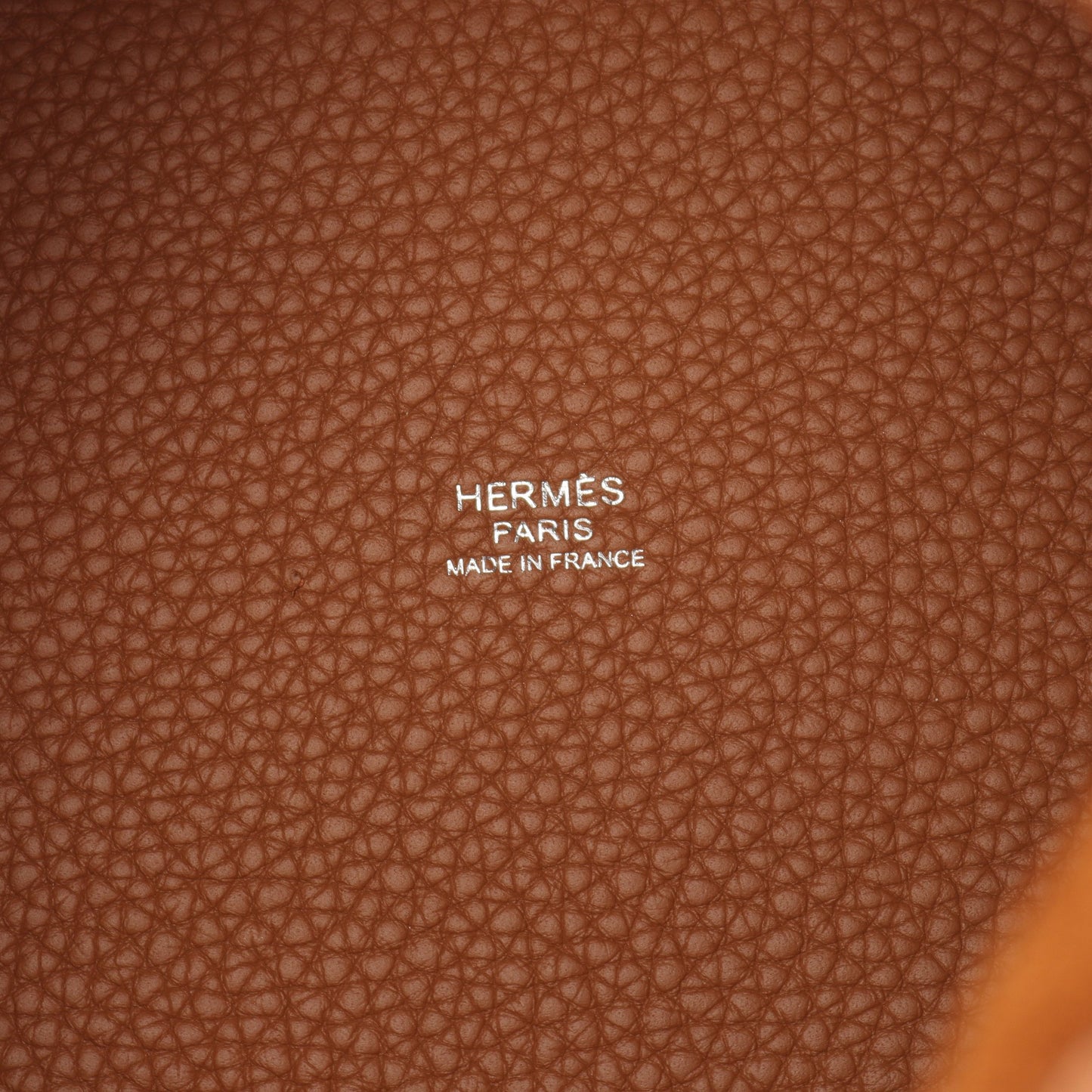 ピコタンロックPM ゴールド ハンドバッグ トリヨンクレマンス ブラウン シルバー金具 Z刻印 エルメス バッグ HERMES