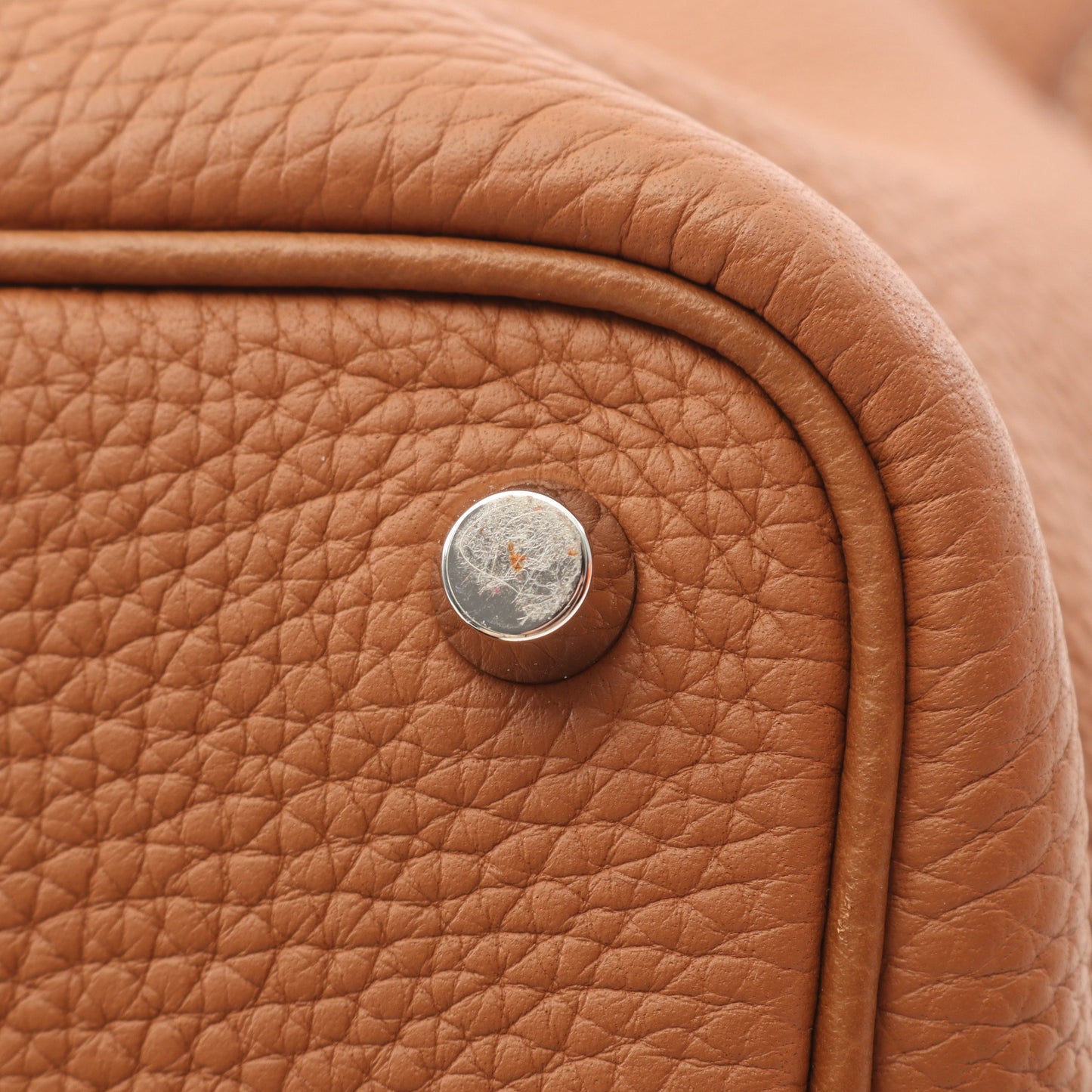 ピコタンロックPM ゴールド ハンドバッグ トリヨンクレマンス ブラウン シルバー金具 Z刻印 エルメス バッグ HERMES