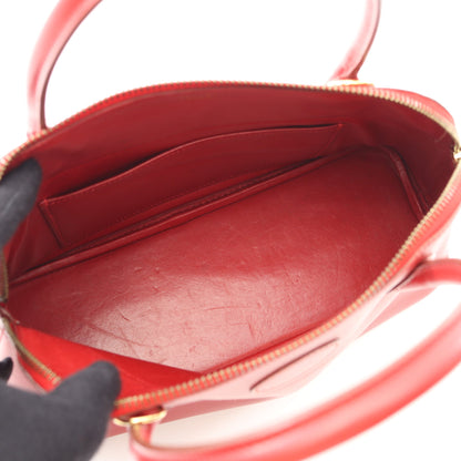 ボリード27 ルージュヴィフ ハンドバッグ ボックスカーフ レッド ゴールド金具 2WAY ○W刻印 エルメス バッグ HERMES