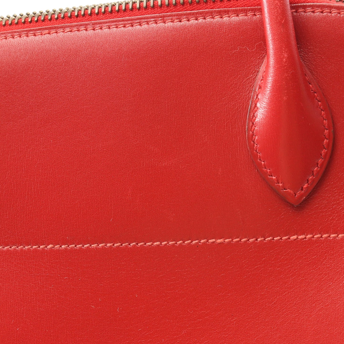 ボリード27 ルージュヴィフ ハンドバッグ ボックスカーフ レッド ゴールド金具 2WAY ○W刻印 エルメス バッグ HERMES