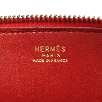 ボリード27 ルージュヴィフ ハンドバッグ ボックスカーフ レッド ゴールド金具 2WAY ○W刻印 エルメス バッグ HERMES