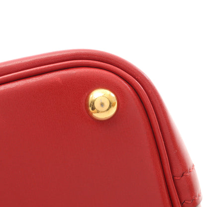 ボリード27 ルージュヴィフ ハンドバッグ ボックスカーフ レッド ゴールド金具 2WAY ○W刻印 エルメス バッグ HERMES