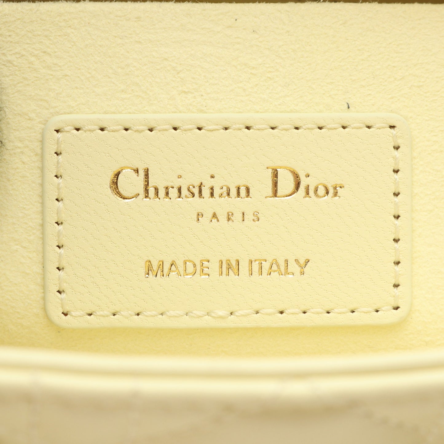 Lady D-Joy スモール カナージュ ハンドバッグ レザー ライトイエロー 3WAY クリスチャンディオール バッグ Christian Dior