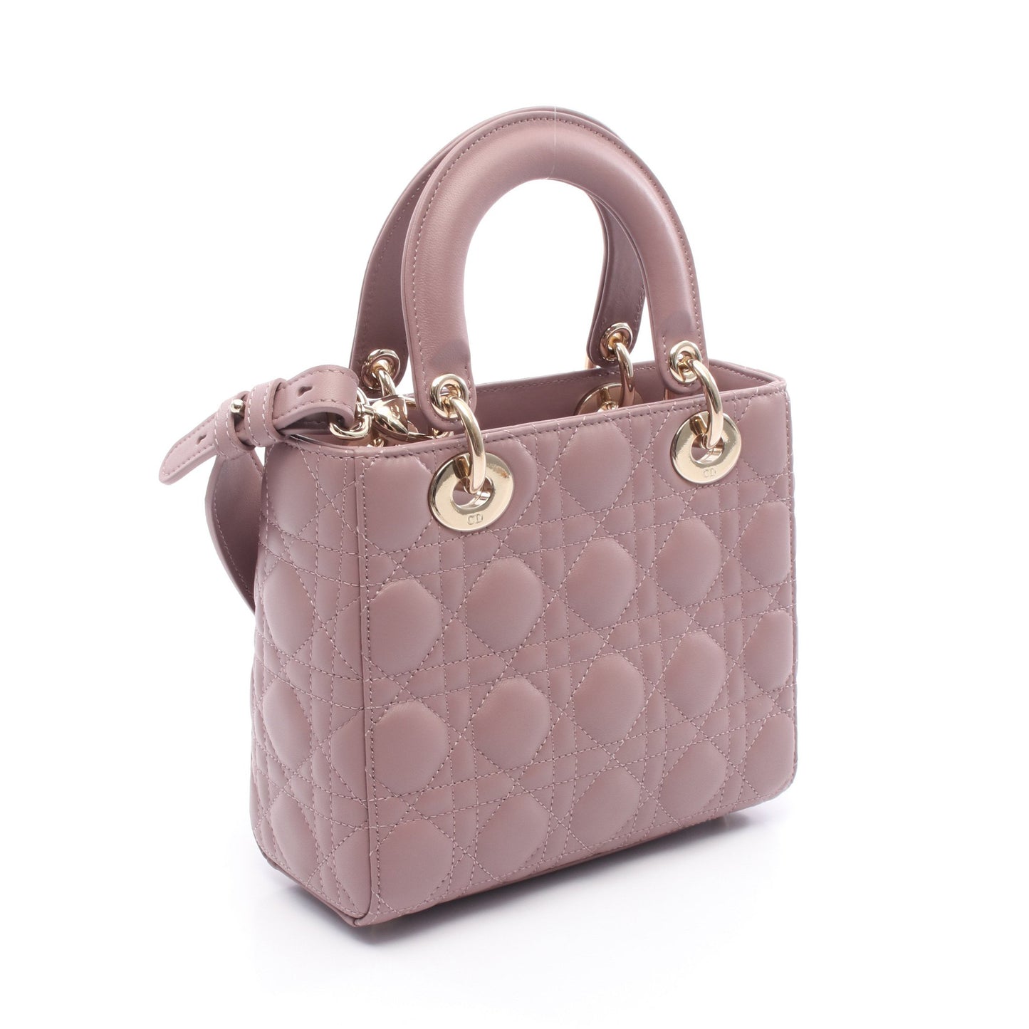 レディディオール スモール ハンドバッグ レザー ダスティピンク 2WAY クリスチャンディオール バッグ Christian Dior