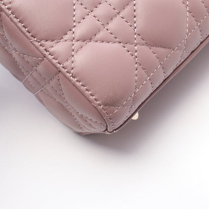 レディディオール スモール ハンドバッグ レザー ダスティピンク 2WAY クリスチャンディオール バッグ Christian Dior
