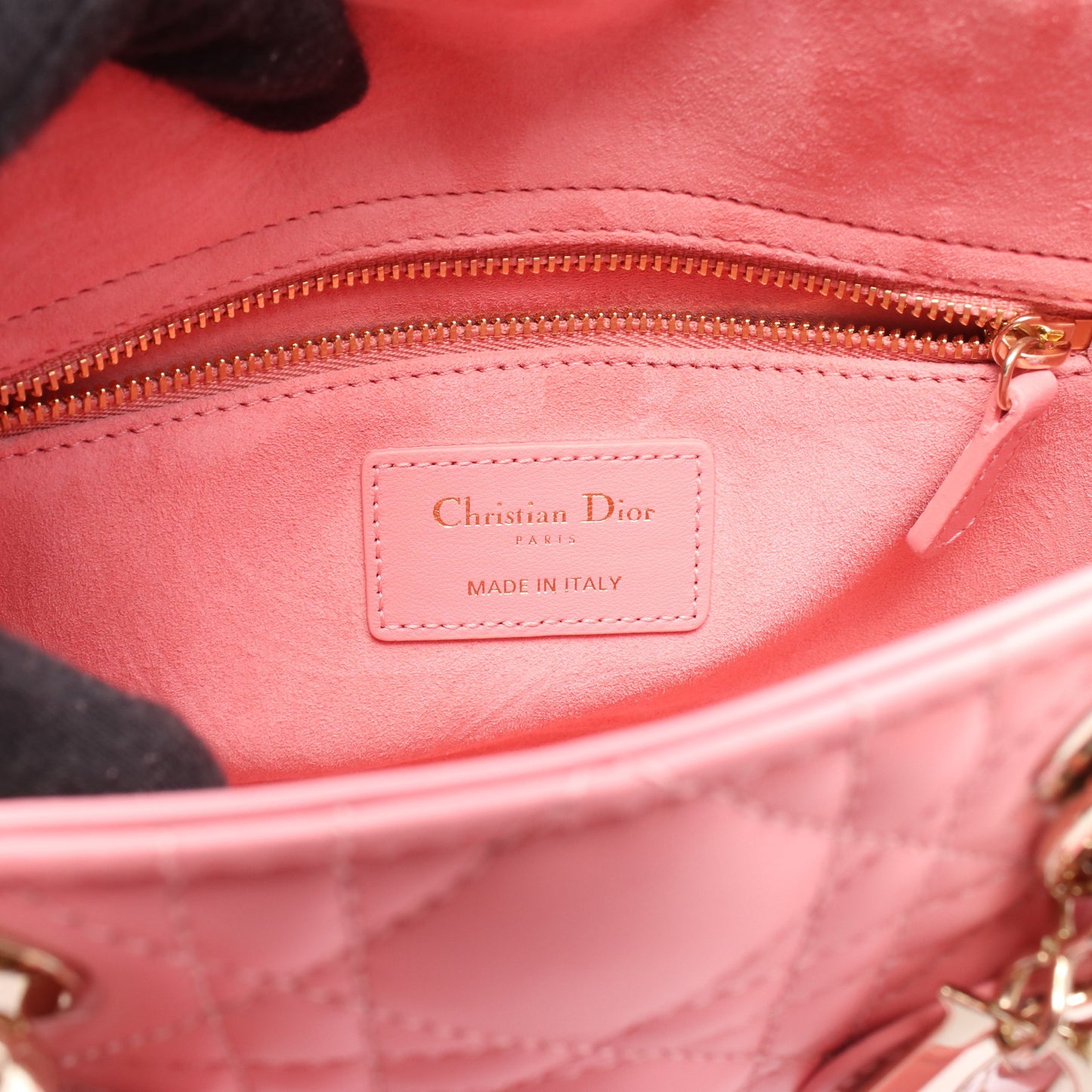レディディオール スモール ハンドバッグ レザー ピンク 2WAY クリスチャンディオール バッグ Christian Dior
