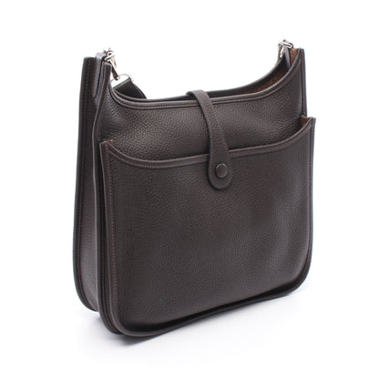 エヴリンTPM エベンヌ ショルダーバッグ トリヨンクレマンス ダークブラウン シルバー金具 Z刻印 エルメス バッグ HERMES