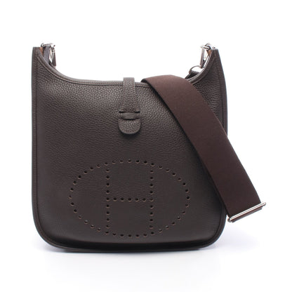 エヴリンTPM エベンヌ ショルダーバッグ トリヨンクレマンス ダークブラウン シルバー金具 Z刻印 エルメス バッグ HERMES