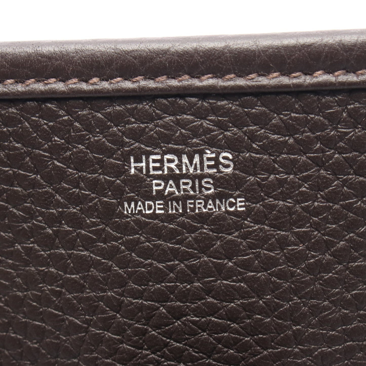 エヴリンTPM エベンヌ ショルダーバッグ トリヨンクレマンス ダークブラウン シルバー金具 Z刻印 エルメス バッグ HERMES