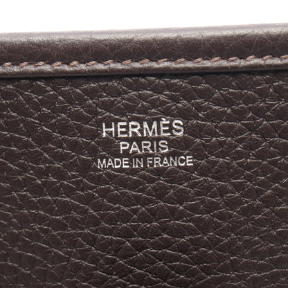 エヴリンTPM エベンヌ ショルダーバッグ トリヨンクレマンス ダークブラウン シルバー金具 Z刻印 エルメス バッグ HERMES