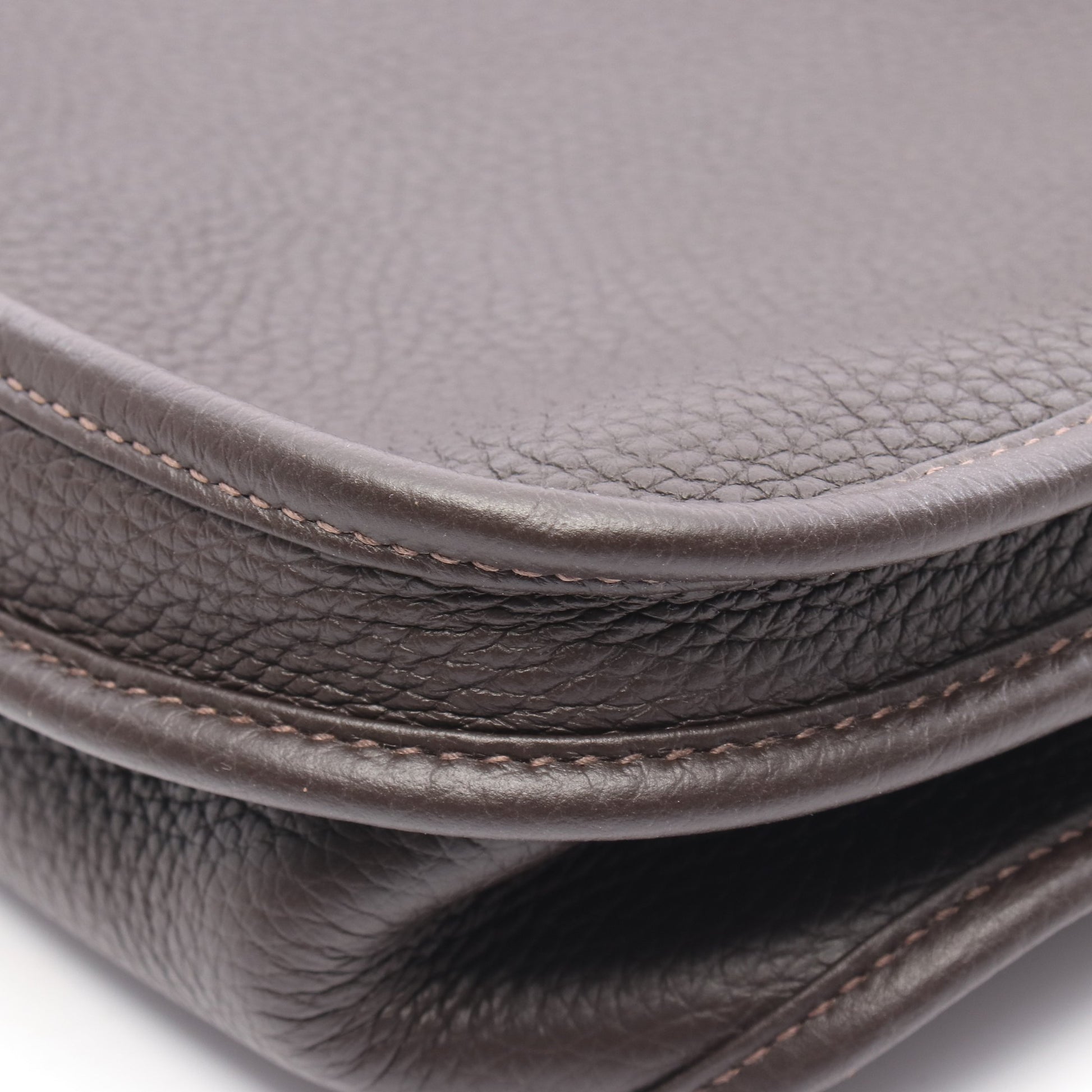 エヴリンTPM エベンヌ ショルダーバッグ トリヨンクレマンス ダークブラウン シルバー金具 Z刻印 エルメス バッグ HERMES