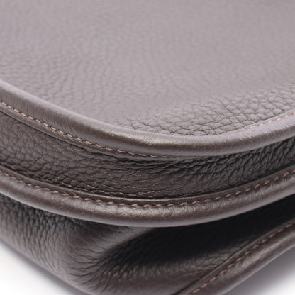 エヴリンTPM エベンヌ ショルダーバッグ トリヨンクレマンス ダークブラウン シルバー金具 Z刻印 エルメス バッグ HERMES