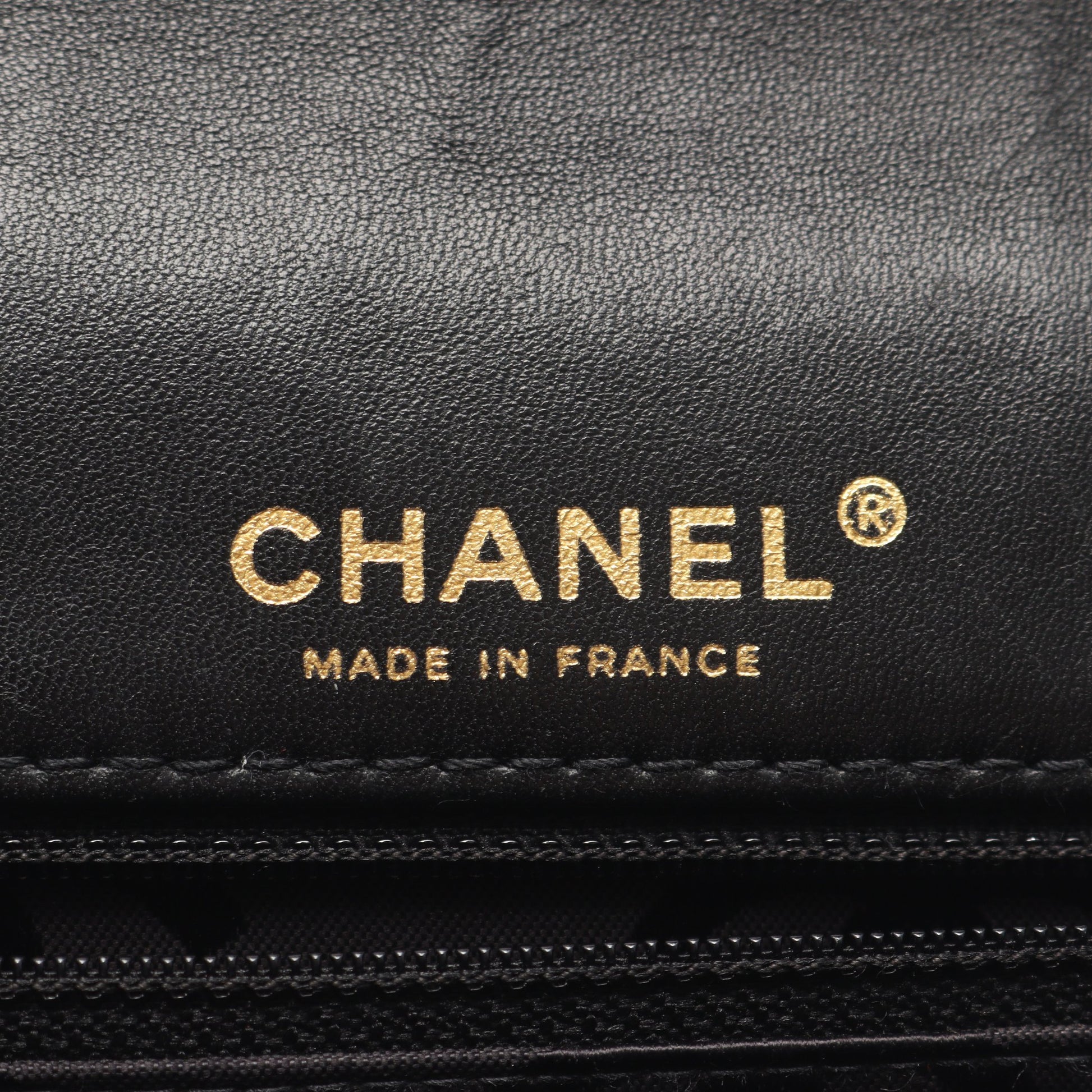 ワイルドステッチ Wチェーンショルダーバッグ レザー ブラック ゴールド金具 シャネル バッグ CHANEL