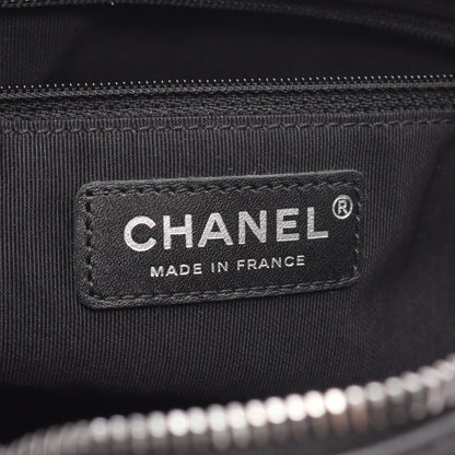 マトラッセ チェーンショルダーバッグ キャビアスキン ブラック シルバー金具 シャネル バッグ CHANEL