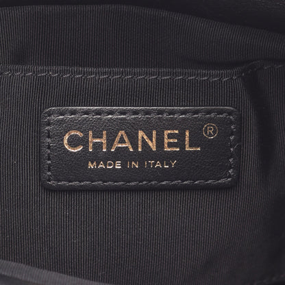 マトラッセ ミニバケット チェーンショルダーバッグ レザー ブラック ゴールド金具 シャネル バッグ CHANEL