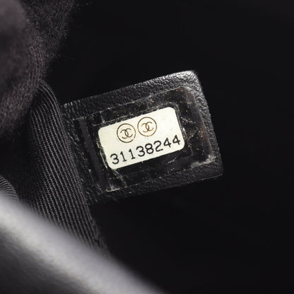 マトラッセ ミニバケット チェーンショルダーバッグ レザー ブラック ゴールド金具 シャネル バッグ CHANEL