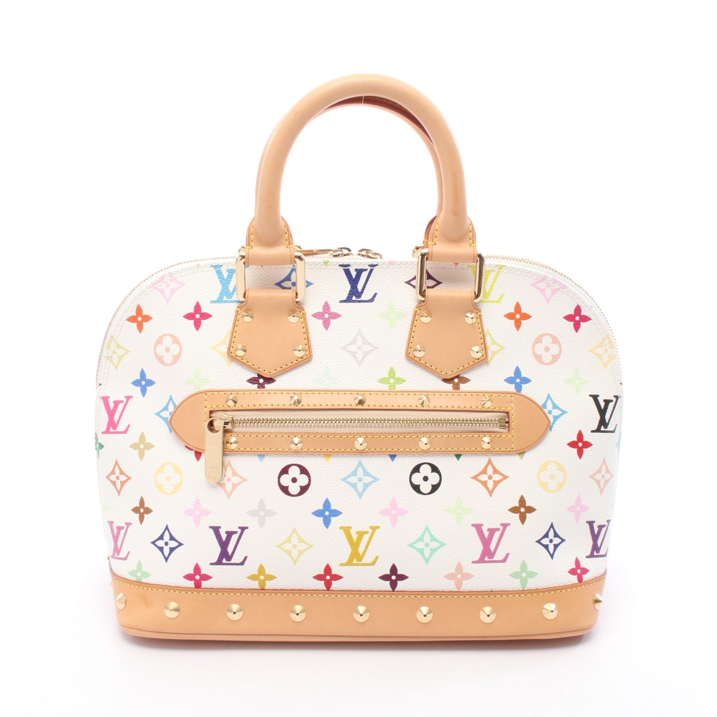 アルマ モノグラムマルチカラー ブロン ハンドバッグ PVC レザー ホワイト ルイヴィトン バッグ LOUIS VUITTON