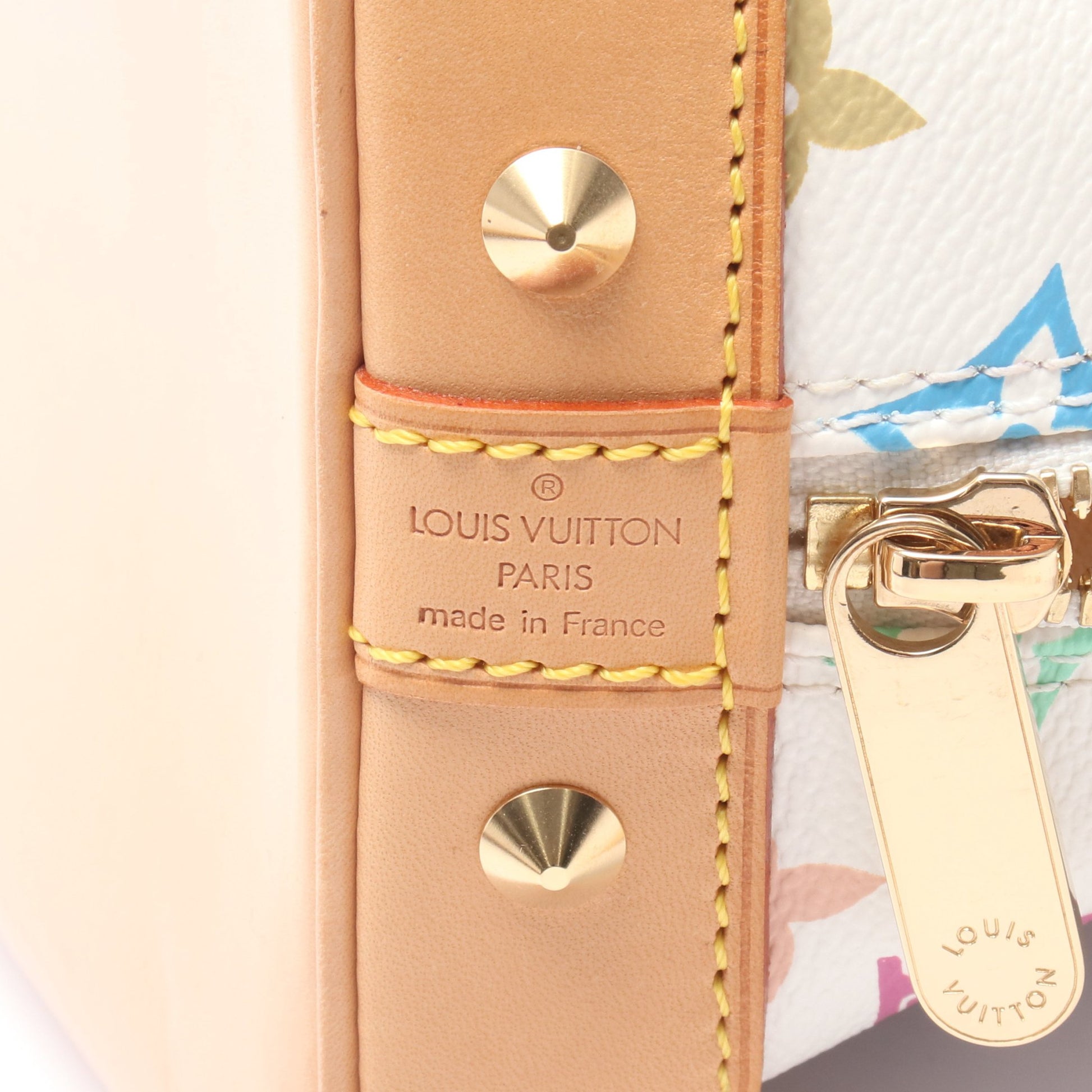 アルマ モノグラムマルチカラー ブロン ハンドバッグ PVC レザー ホワイト ルイヴィトン バッグ LOUIS VUITTON