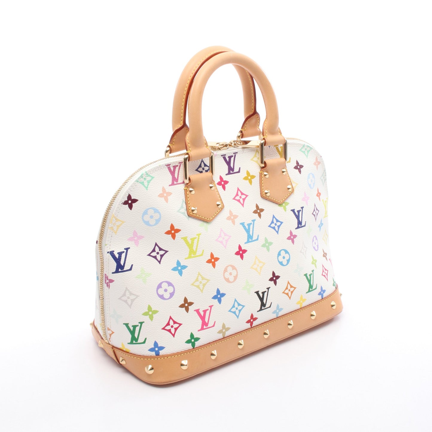 アルマ モノグラムマルチカラー ブロン ハンドバッグ PVC レザー ホワイト ルイヴィトン バッグ LOUIS VUITTON