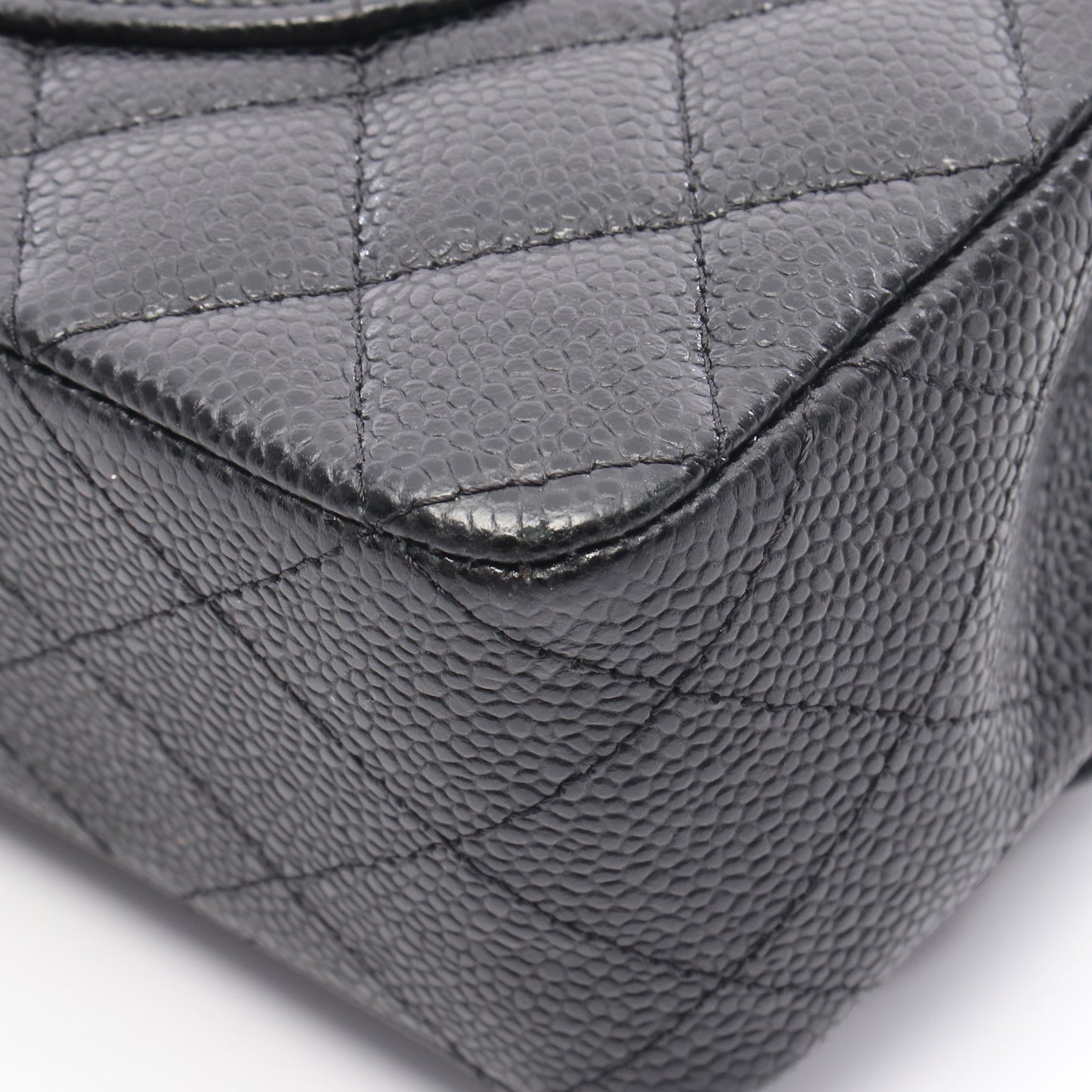 マトラッセ Wフラップ Wチェーンショルダーバッグ キャビアスキン ブラック ゴールド金具 シャネル バッグ CHANEL