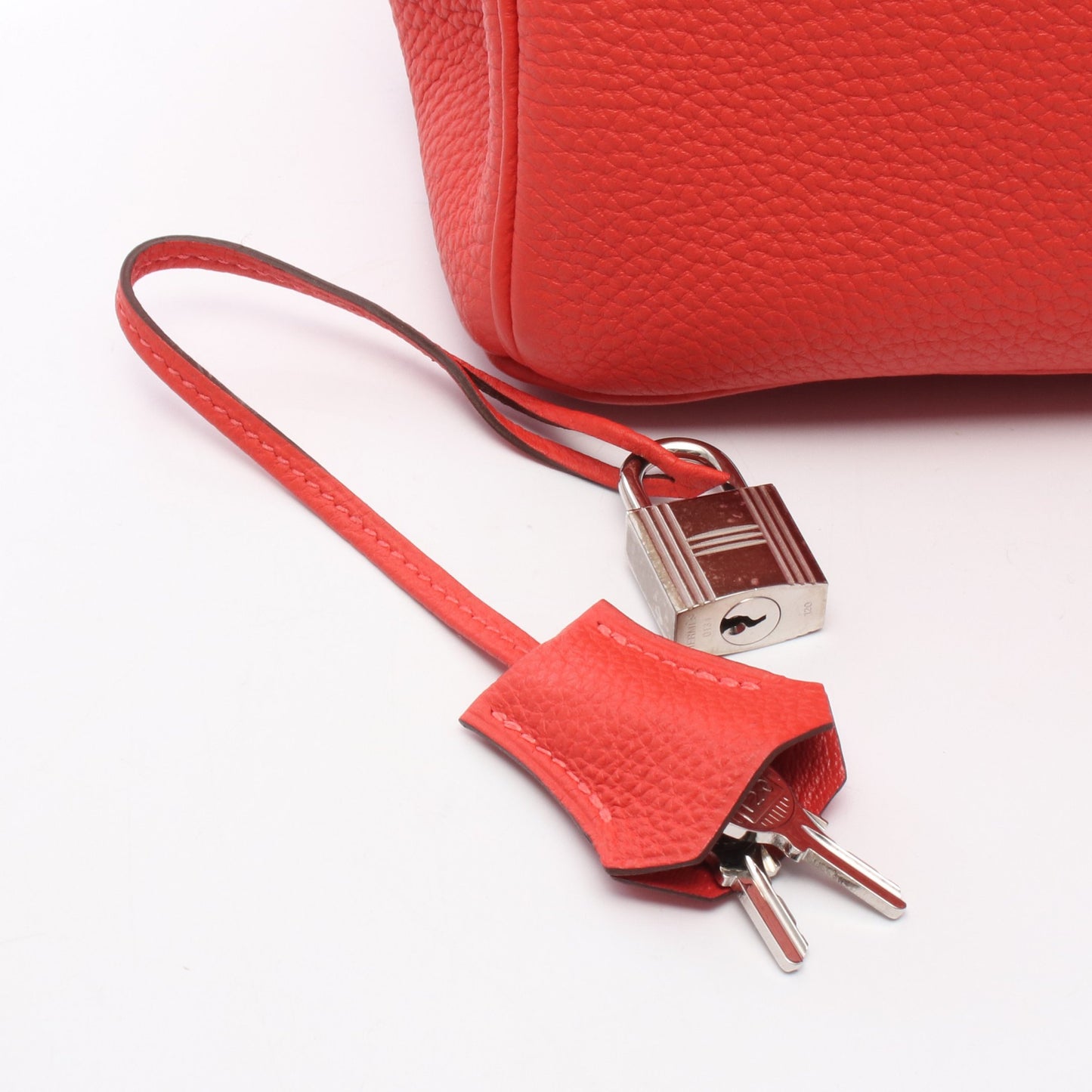 バーキン30 ルージュピヴォワンヌ ハンドバッグ トゴ レッド シルバー金具 □R刻印 エルメス バッグ HERMES