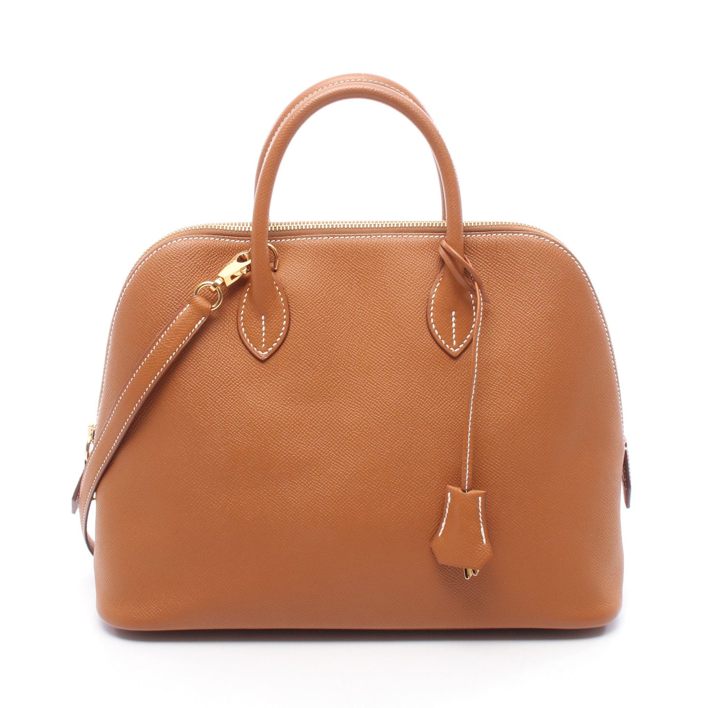 ボリード1923 30 ゴールド ハンドバッグ ヴォーエプソン ブラウン ゴールド金具 2WAY W刻印 エルメス バッグ HERMES