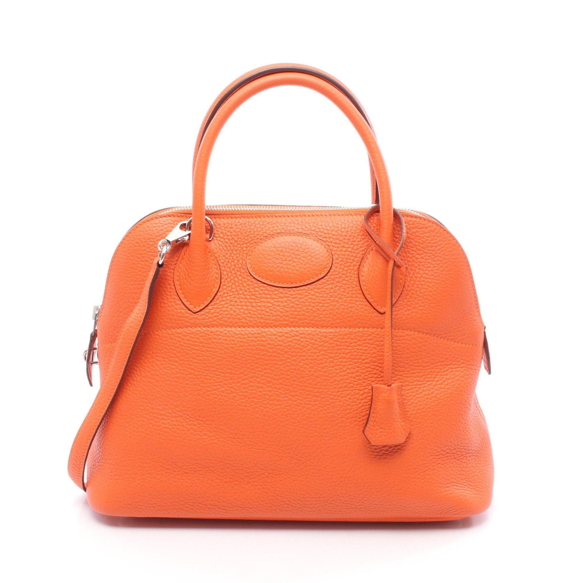 ボリード31 フー ハンドバッグ トリヨンクレマンス オレンジ シルバー金具 2WAY □R刻印 エルメス バッグ HERMES