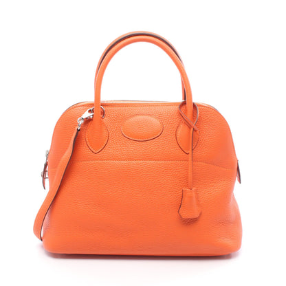 ボリード31 フー ハンドバッグ トリヨンクレマンス オレンジ シルバー金具 2WAY □R刻印 エルメス バッグ HERMES
