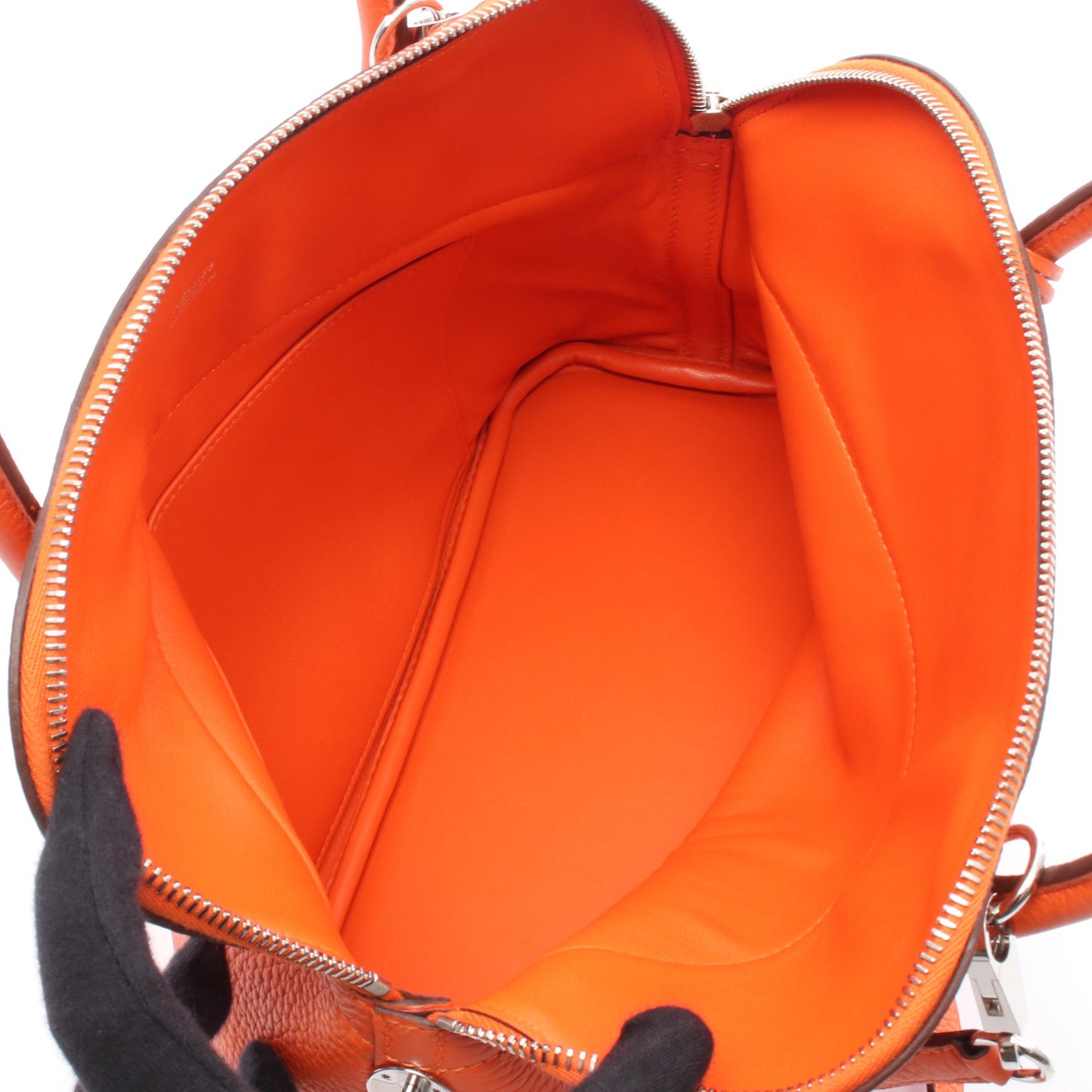 ボリード31 フー ハンドバッグ トリヨンクレマンス オレンジ シルバー金具 2WAY □R刻印 エルメス バッグ HERMES